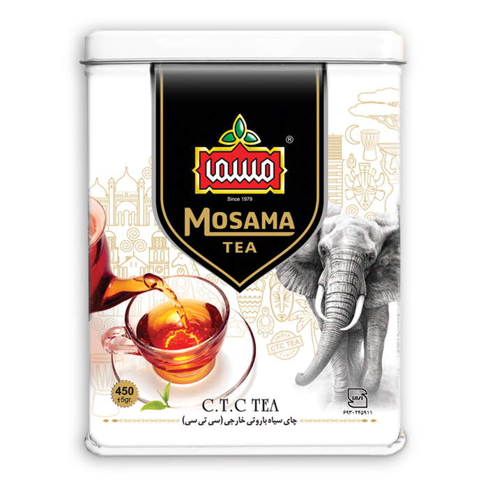 چای سیاه سی تی سی ممتاز مسما - 450گرم فلزی  